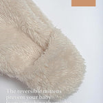 Baby Plush Long Sleeve Polar Fleece Jumpsuit With Bear Ears Baby Fleece Hooded Jumpsuit Infant Winter Outfit