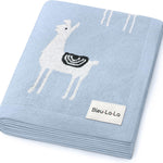 Baby Swaddle Blanket - 100% Luxury Cotton Knit Soft Cozy Lightweight Unisex Receiving Stroller Quilt Blanket for Shower Gift Registry for Newborns Infants Toddlers (Sheep - Khaki)