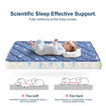 Mini Crib Mattress 38" x 24" x 4"- Firm Support and Comfort Premium Foam,Noiseless and Odorless,Hypoallergenic Mini Crib Mattress,Fits Mini and Portable Cribs,Dual Sided with Soft Breathable Fabric