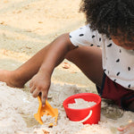 PlanToys® Sand Play Set Wooden Montessori Outdoor Sensory and Fine Motor Toy | Creative, Tactile and Imaginative Beach Learning Activity | Eco Friendly Sand Tools for Open Ended Play