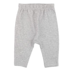 HonestBaby 4-Pack Organic Cotton Cuff-Less Harem Pants, Gray Ombre, Preemie