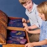 b.box Harry Potter Mini Lunch Box Kids | 4.25 Cup Leak Proof Bento Box for Kids Ages 3+ | 3 Compartment Snack Containers, School Lunch Container, Dishwasher Safe, BPA-Free, PFAS-Free
