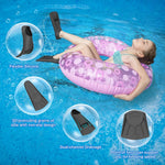Gintenco Swim Fins, Kids Swim Training Fins for Lap Swimming, Travel Size Flippers with Mesh Bag, Silicone Swimming Fins for Kids Teens Adults Women Men