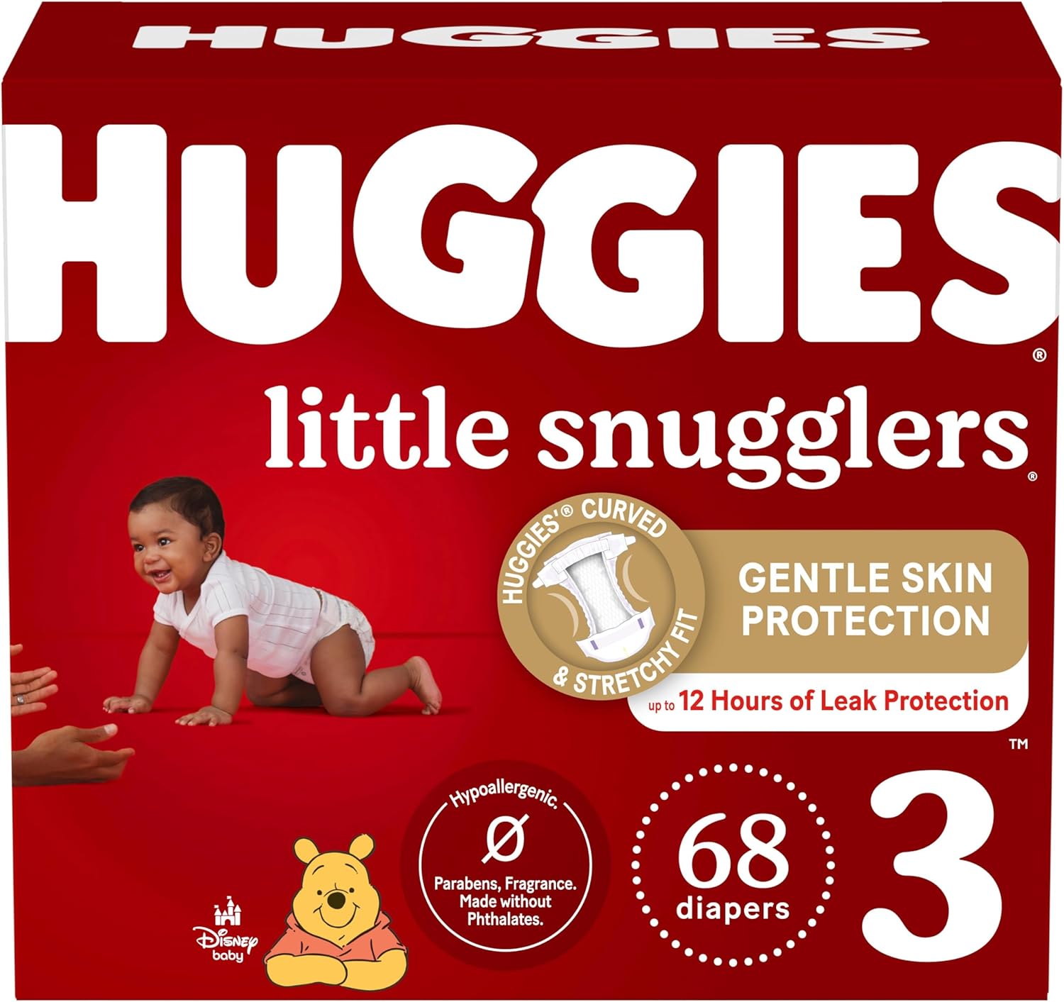 Huggies Size Newborn Diapers, Little Snugglers Baby Diapers, Size Newborn (up to 10 lbs), 31 Count, Packaging May Vary