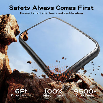 TAZENI Baby Car Mirror for Baby Hook Clip Design Never Shake Baby Mirror for Car Seat Mirror Rear Facing Easy Install Back Seat Mirrors for Car Crystal Clear View ShatterProof Crash Tested