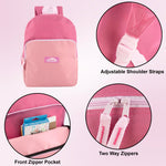 Trail maker 15 Inch Backpack for Girls, Preschool, Elementary & Middle School Students – Spacious Bookbag with Large Front Pocket, Adjustable Straps, Fits up to 13 Inch Laptop (Pink)