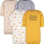 Gerber Baby Boy and Girls 4-Pack Sleeper Gown