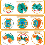 FUN LITTLE TOYS Pop Up Play Tent with Camping Gear and Tools Set, Outdoor Toys for Kids