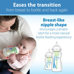Dr. Brown's Natural Flow Preemie Flow Wide-Neck Baby Bottle Silicone Nipple, Slowest Flow, 0m+, 100% Silicone Bottle Nipple, 6 Pack