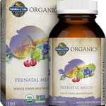 Garden of Life Organics Prenatal Vitamins - 30 Tablets, Prenatal Once Daily Whole Food Vitamins for Women with Folate not Folic Acid, Vitamin D3, Iron, Vegan One a Day Prenatal Multivitamin