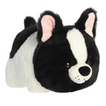 Aurora® Adorable Spudsters™ Fern French Bulldog™ Stuffed Animal - Round Shape Makes for Comforting Cuddles - Perfect for Kids All Ages and Animal Loving Adults - Black 11 Inches