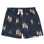Gerber Baby Boys Toddler 2-Pack Swim Trunks, Orange Surf, 2T