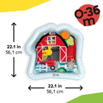 Baby Einstein Farm Explorers Cal's Sensory Barn Water Mat, Multisensory, Red, Ages 0-36 Months