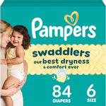 Pampers Swaddlers Diapers, Size 5 (20-37 lbs), 132 Count, Absorbent, Keeps Baby Dry and Comfortable, Skin Safe Disposable Baby Diaper (Packaging May Vary)