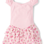 The Children's Place,Baby-Girls,and Toddler Tiered Dress, Short SleeveRosie Pink,5 Years