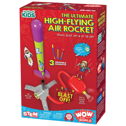 Box of Wonderbly Kids Ultimate High-Flying Air Rocket set on a white background