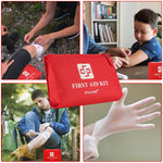 PYSANR Small First Aid Kit, 150 Piece with Foil Blanket, Scissors First Aid Bag for Emergency, Home, Camping, Travel, Sports, Office, Outdoor, Car, School
