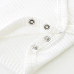 FITFIFTH POD Baby Ruffle Top Newborn Bodysuit Short Sleeve Baby White Girl 100% Organic Cotton Breathable Solid white 0~3Months