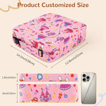 Toddler Booster Seat for Kitchen Chair, Non-Slip Bottom Dining Table Booster Seat with Backrest and Adjustable Straps, Portable Eating Travel Increasing Cushion