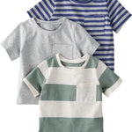 little planet by carter's Baby 3-Pack Tops Made with Organic Cotton