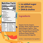 Cerebelly Organic Baby Food Pouches, Hearty Veggie Purees, 16 Nutrients, No Added Sugar, Non-GMO, Toddler Snacks, 4 Flavors, 4oz, 8 Pack