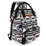 Wrangler Aztec Backpack Organized Daypack Travel Baby Bag with Stroller Strap and Side Bottle Pockets