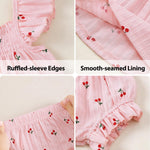Jecson Infant Girl Outfits Newborn Baby Girl Summer Clothes 12-18 Month Girl Clothes Sleeveless Ruffle Top And Bloomers Shorts Set
