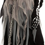 Spooktacular Creations Girl Grim Reaper Costume with Gloves and Tights Glow in the Dark, Scary Halloween Costume for Dress Up Party-XL(12-14yr)