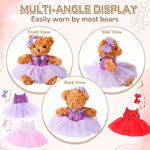6 Pcs Bear Clothes Bear Skirt Fit 12-16 Inch Stuffed Animals Make Your Own Stuffed Animals Cute Tiny Clothes