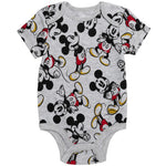 Disney Mickey Mouse Newborn Baby Boys 5 Pack Bodysuits 3-6 Months