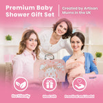 Baby Box Shop Baby Shower Gifts for Girl, Newborn Essentials in a Pink Baby Girl Hamper for New Born