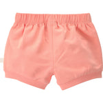 Little Planet by Carter's Girl 2-Pack Shorts Made with Organic Cotton, Heather Grey, Tropics Coral, NB