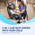 Graco TriRide 3-in-1 Convertible Car Seat - Highback Booster, Forward & Rear Facing modes, Suitable from Newborn to Preschooler, Perfect for Long Journeys in Redmond Color