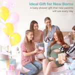 Spasilk 100% Cotton Hooded Terry Bathrobe with Booties — Baby Girl Gifts — Baby Boy Gifts —One Size — Shower Gift