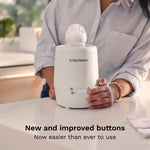 Baby Brezza AirSwirl Waterless Baby Bottle Warmer - Hospital-Grade Safe Warming for Breastmilk + Formula - No Hot Spots, No Water - Works with Nearly All Bottles
