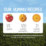 Happy Baby Organics Stage 2 Baby Food Pouches, Gluten Free, Vegan & Healthy Snack, Clearly Crafted Fruit & Veggie Puree, Apples, Pumpkin & Carrots, 4 Ounces (Pack of 16)