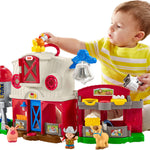 Fisher-Price Little People Toddler Learning Toy Caring for Animals Farm Playset with Smart Stages for Pretend Play Kids Ages 1+ years (Amazon Exclusive)