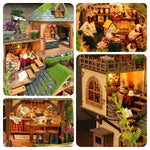 RHZN Miniature House Kit, Dollhouse Kit, Miniature Kit, DIY Mini House Building Kit for Adult Teen, Forest Adventure