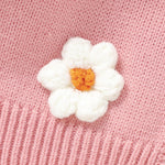 Toddler Baby Girl Sweater Floral Cardigan Knit Long Sleeve Coat Cute Fall Winter Outfits Clothes Infant Newborn (Pink, 6-9 Months)