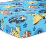 Paw Patrol Calling All Pups 4 Piece Toddler Bedding Set – Includes Comforter, Sheet Set – Fitted + Top Sheet + Reversible Pillowcase for Boys Bed, Blue