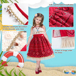 Princess Costume for Girls,Princess Dress for Kids with Accessories,Halloween Costume for Girls Kids Dress Up