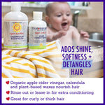 California Baby Super Sensitive Hair Conditioner | 100% Plant-Based | Fragrance Free Conditioner | Rinse-out or Leave in Conditioner | 251 mL / 8.5 oz