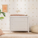 Babyletto Sprout 3-Drawer Changer Dresser with Removable Changing Tray in White, Greenguard Gold Certified