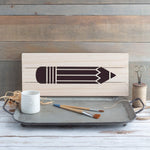 Pencil Craft Stencil - School Stencils, Engage Minds with Creative Educational Stencil Projects