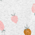 Simple Joys by Carter's Baby Girls' 4-Pack Pant, Brown Floral/Grey Heather/Light Grey Strawberry/Pink Heather, Preemie