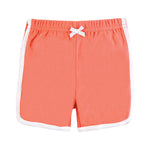 Hudson Baby Unisex Baby and Toddler Shorts Bottoms 4-Pack, Purple Coral, 0-3 Months