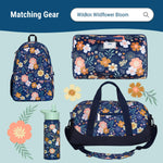 Wildkin Kids ECO rPET Insulated Lunch Box – Keeps Food Hot or Cold, Easy-Clean Lining, Mesh Pockets & BPA-Free – Boys & Girls, Ideal for School, Travel & Daycare – Wildflower Bloom