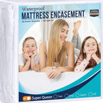 Utopia Bedding Zippered Mattress Encasement Queen, 100% Waterproof Bed Bug and Dust Mite Proof Mattress Protector, Absorbent Six-Sided Mattress Cover