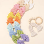 doboi 20PCS Baby Girls Headbands Hair Bows Nylon Hairbands Hair Accessories for Newborn Infant Toddlers Little Girls