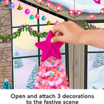 Fisher-Price Little People Barbie Advent Calendar and Toddler Playset, 24 Christmas Figures and Play Pieces